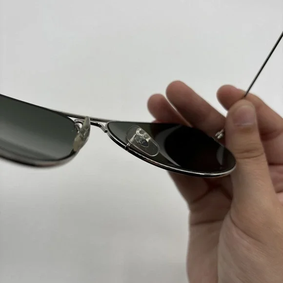 Ray Ban Aviator Sunglasses RB3025 W3277 58 14 Silver Frame & Gray Lenses